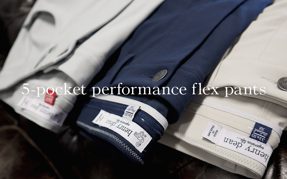 henry dean 5-Pocket Performance Flex Pants