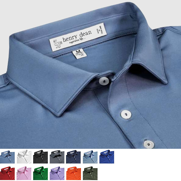 Shop The henry dean Golf Solid Performance Polo