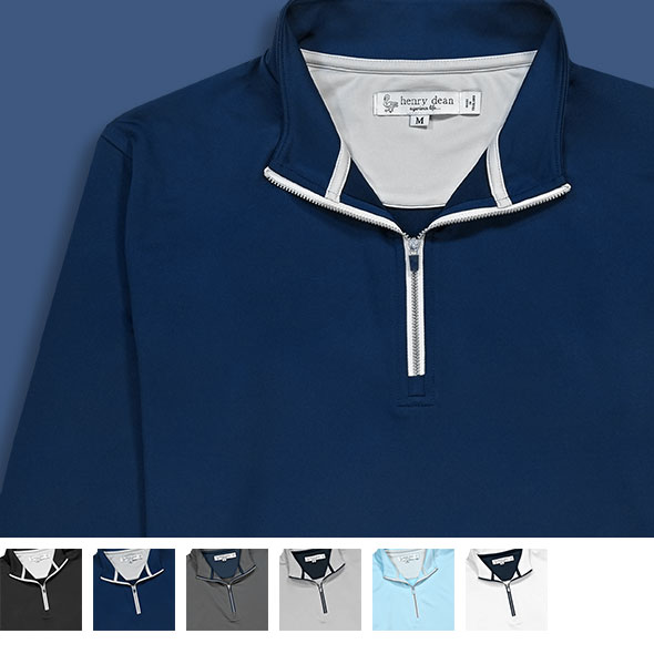 henry dean Lightweight Performance Quarter-Zip Pullover