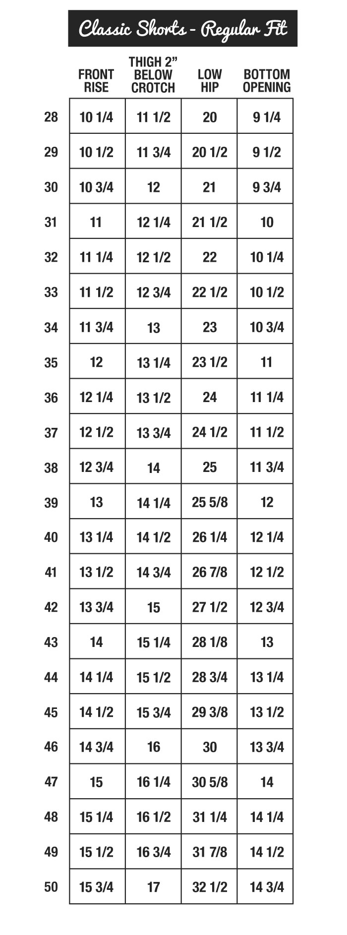 henry dean Shorts Fit Guide